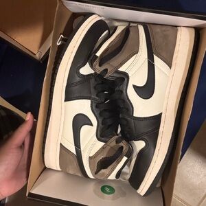 Nike Men’s Black, White & Brown High-Top Sneakers